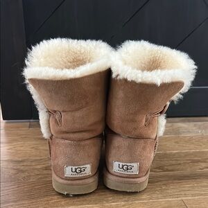 UGG Tan and Cream Sheepskin Boots